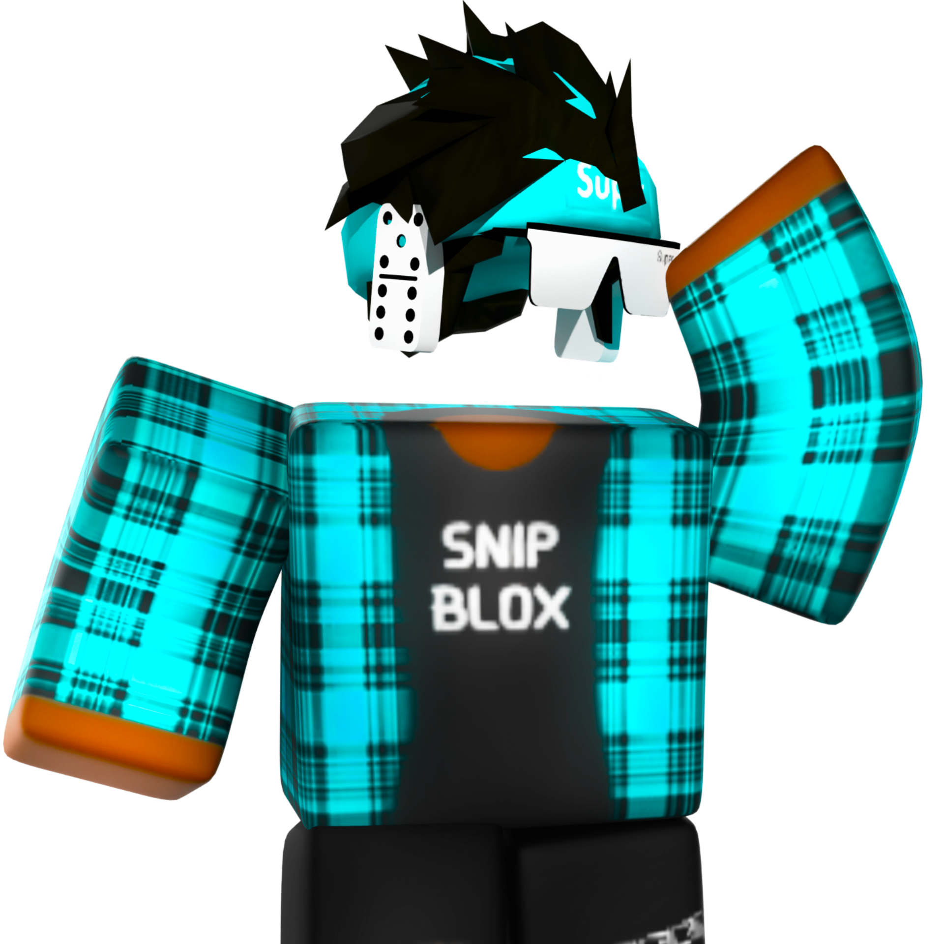 SnipBlox avatar render in an action pose